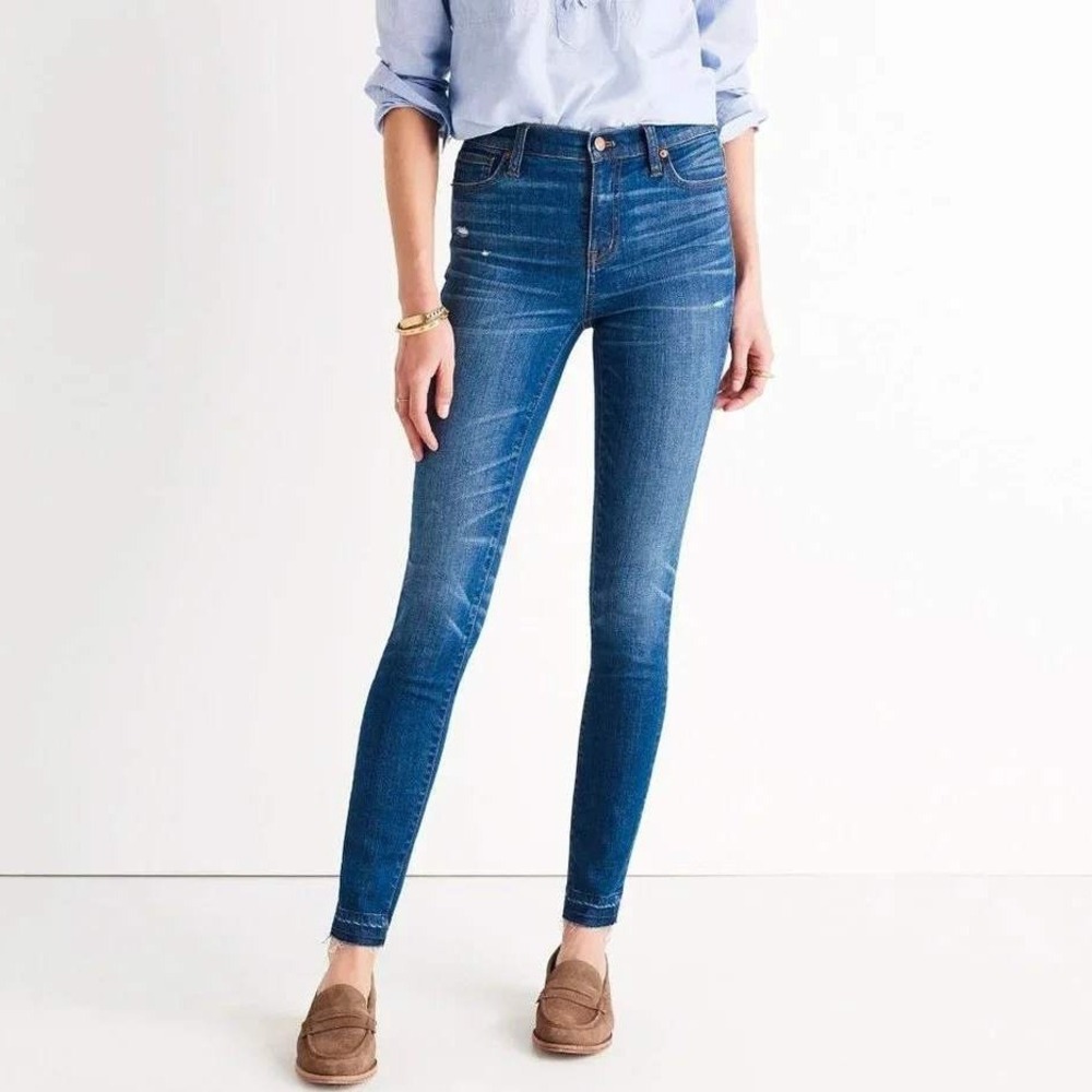 Madewell‎ 9" High Riser Skinny Skinny Jeans Hammond Medium Wash Blue Size 26